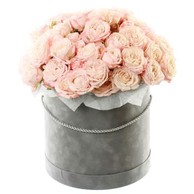 Цветы в коробке «Черное золото»